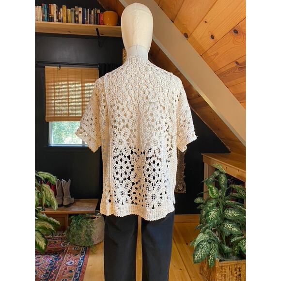 Crochet Open Knit Blouse - Picture 5 of 5